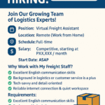 WE’RE HIRING! | MY FREIGHT STAFF
