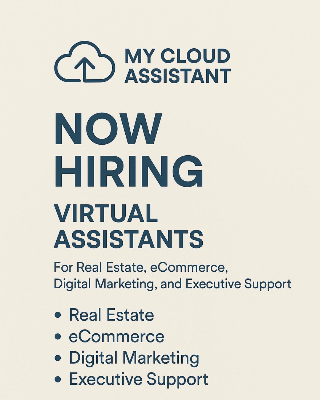 WE’RE HIRING! |My Cloud Assistant
