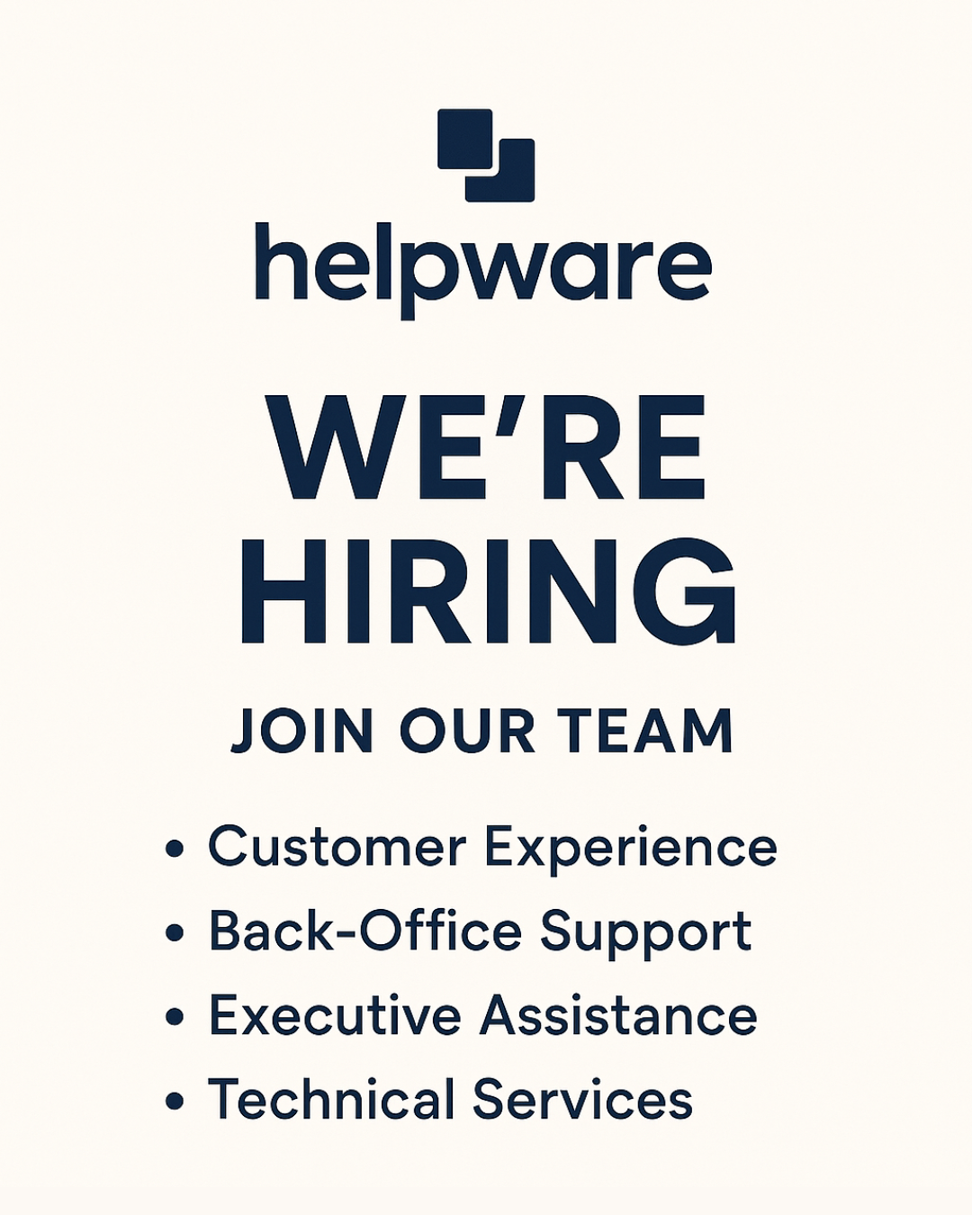 WE’RE HIRING! |Helpware