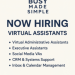 WE’RE HIRING! |Busy Made Simple