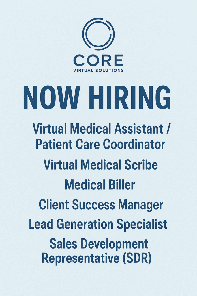 WORK FROM HOME- Core Virtual Solutions