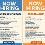 WORK FROM HOME-ONLINE REFERRAL- JOBS360- 2025