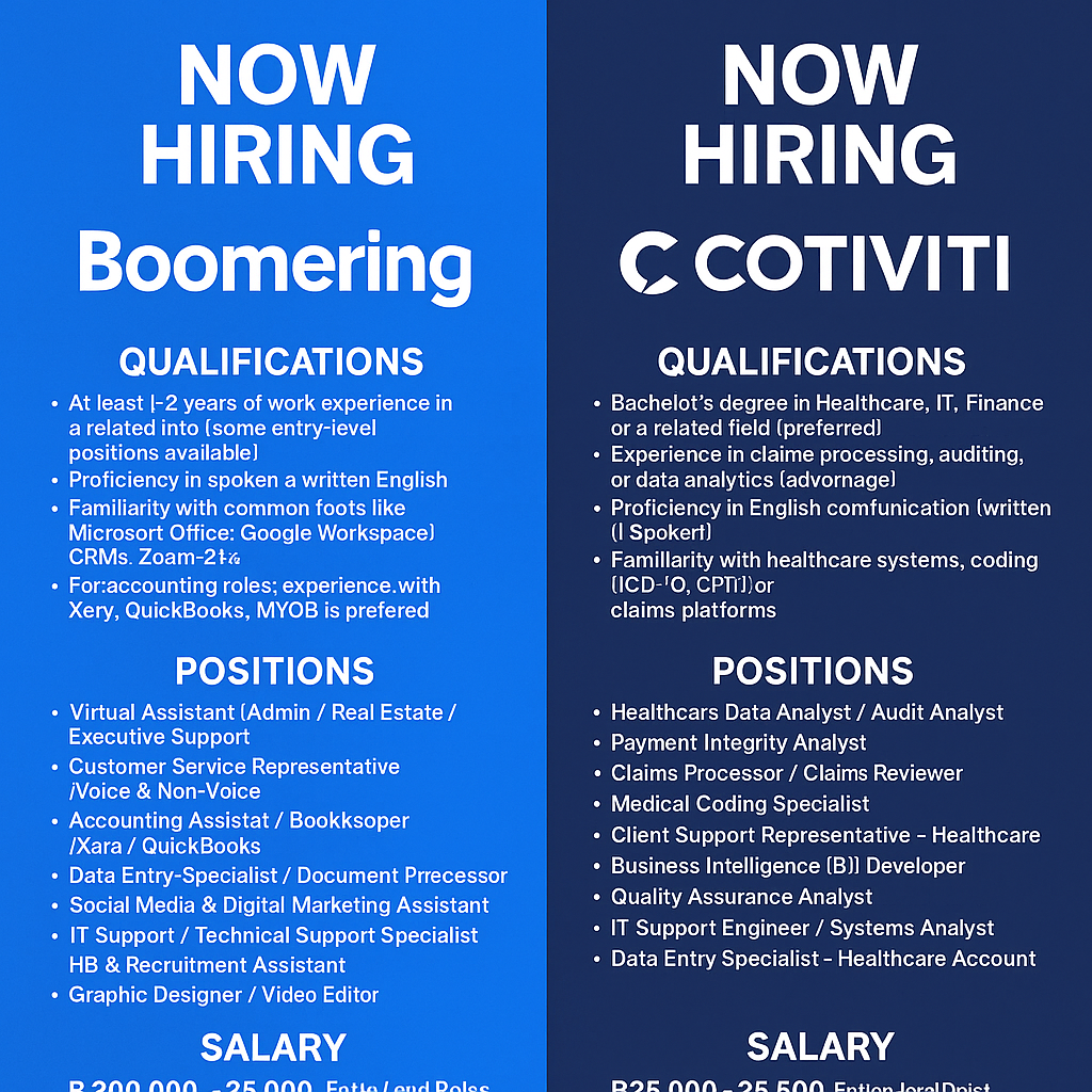 WORK FROM HOME (REMOTE JOBS)- BOOMERING - COTIVITI