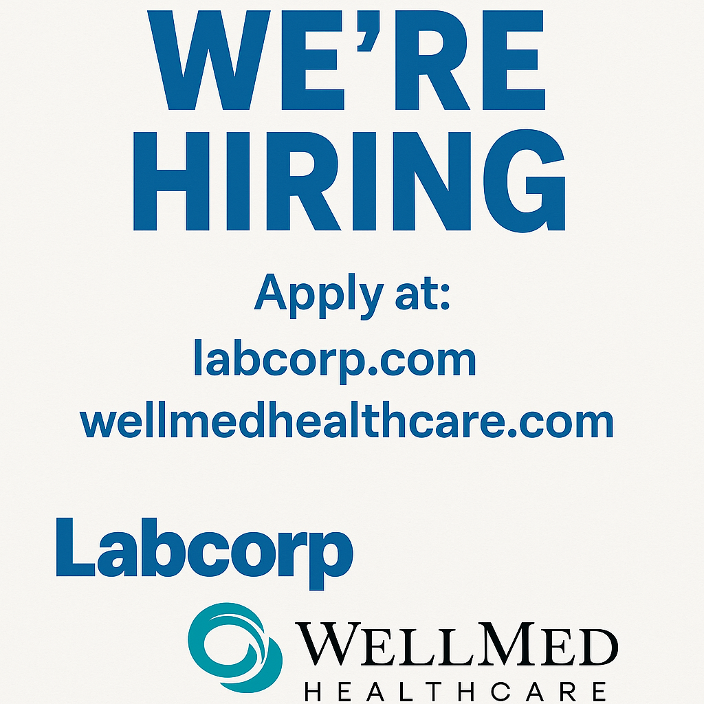 HEALTHCARE JOBS- LABCORP- WELLMED HEALTHCARE