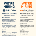 Art of Problem Solving (AoPS Online) & We Localize careers
