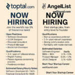 Careers via Toptal & angel list