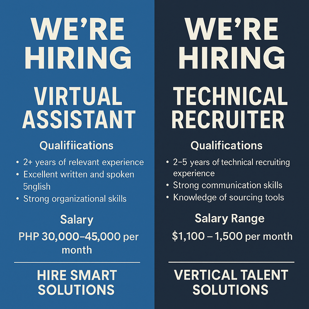 Remote –Hire Smart Solutions & Vertical Talent Solutions