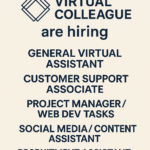 US JOBS HIRING COMPANY REMOTELY-VIRTUAL COLLEAGUE