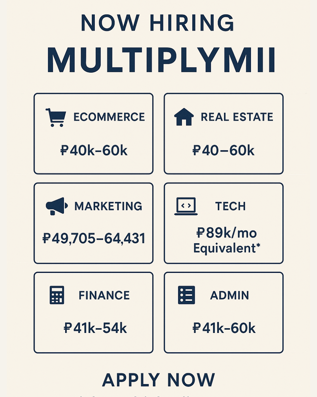 WE’RE HIRING! |MultiplyMii